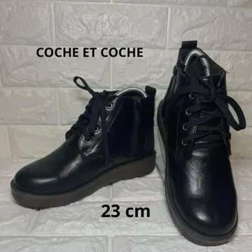 [ 거의 미사용 ] coche et coche 여성용 숏부츠 블랙