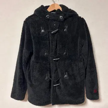 cune 큔 여성용 토끼 보아 기모 복슬복슬 더플 코트 후드티