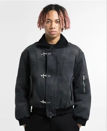 MENES Wabi-Sabi Clasp Bomber Jacket M