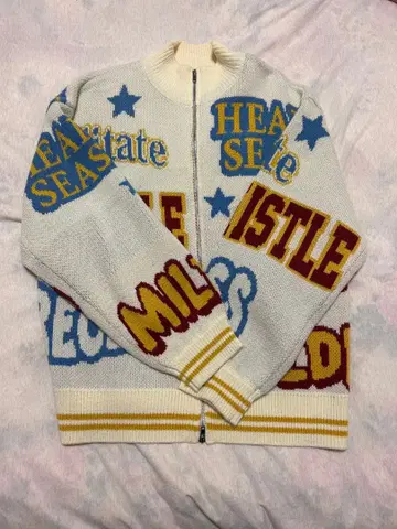 컬러풀 문자 니트