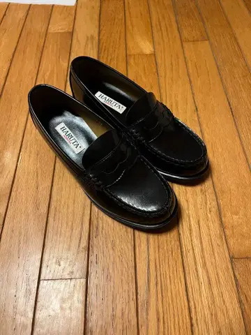 HARUTA 블랙 로퍼 24 EE