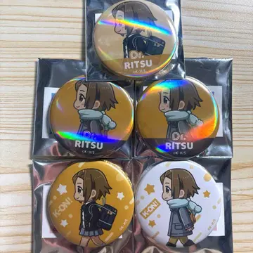 케이온 타이나카 리츠 캔뱃지 5개 세트