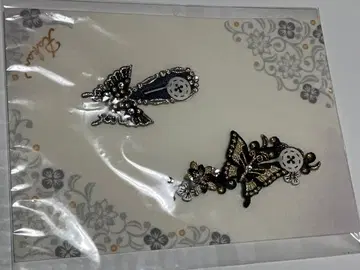 라캄 입체 자수 버튼 액세서리 나비 나비 버터플라이 미사용 미개봉 새상품