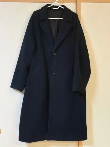 BEAMS HEART 네이비 체스터 코트