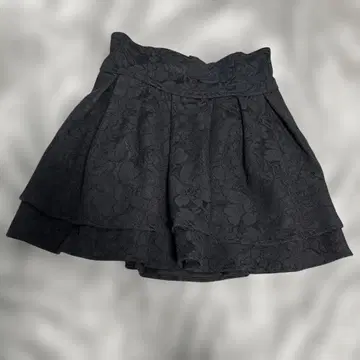 미셸 마카롱 레이스 슬림 레그 스커트 블랙 프리 사이즈