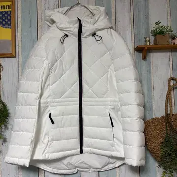 타미힐피거*화이트 퀼팅 충전솜 다운 자켓 M 시착만 한 상품