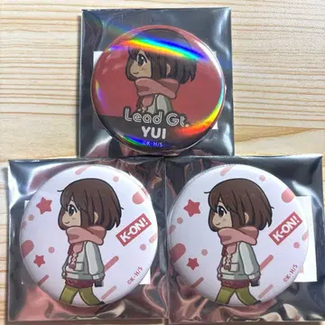 케이온 히라사와 유이 캔뱃지 3개 세트
