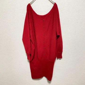 TITE IN THE STORE 니트 원피스 레드 M 사이즈 상당