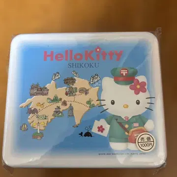 헬로키티 우체국 시코쿠 한정판 캔 레터 세트