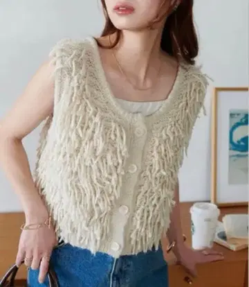 DISCOAT 프린지 베스트