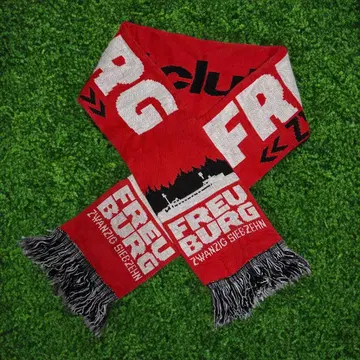 [ Used ] 축구 머플러 SC 프라이부르크 독일 분데스리가 빨검