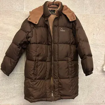 HEAD 후드 부착 브라운 다운 자켓