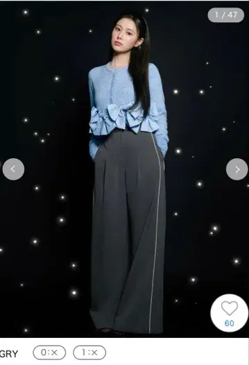 SNIDEL 턱라인 팬츠 와이드 팬츠 슬랙스