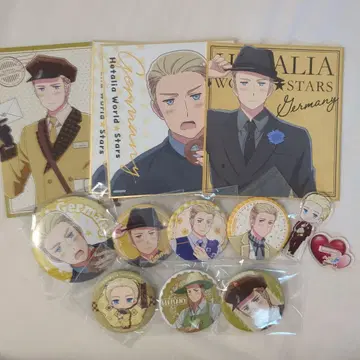 헤타리아 월드 스타즈 독일 캔 배지 카드 색지 세트