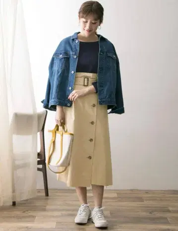 URBAN RESEARCH 트렌치 도킹 원피스