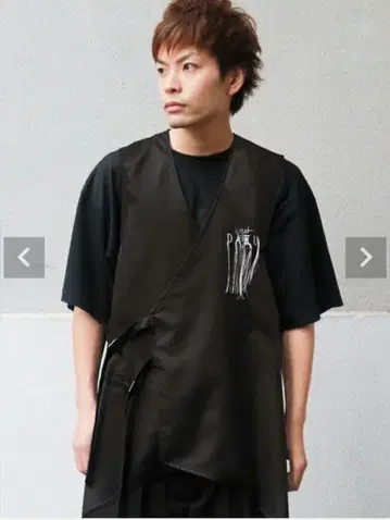 [ 유기압착 ] -DAKU- 까마귀 자수 언밸런스 헴 베스트