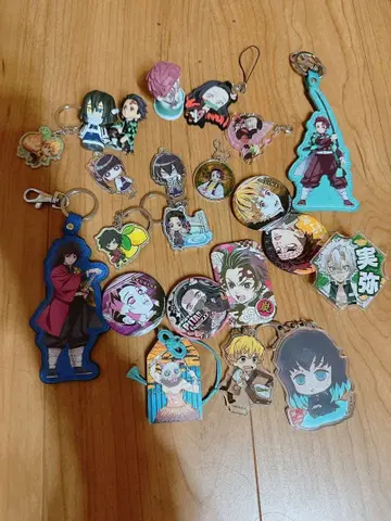 귀멸의 칼날 키링 캔뱃지 세트