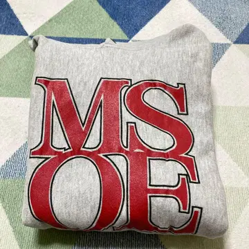 90s Champion 칼리지 프린트 리버스 위브 자수 택 XL USA제