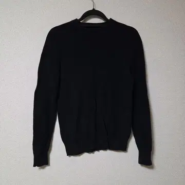 저널 스탠다드 레리움 크루넥 코튼 니트 스웨터 블랙