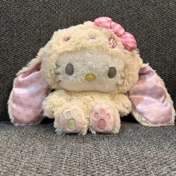 산리오 헬로키티 토끼 귀 내린 봉제 인형