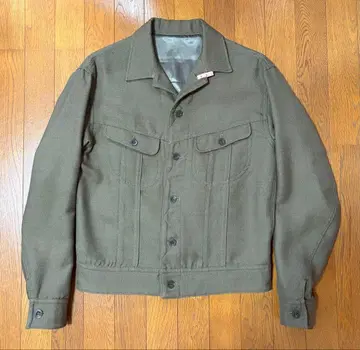 투모로우랜드 올리브 그린 버튼 프론트 자켓