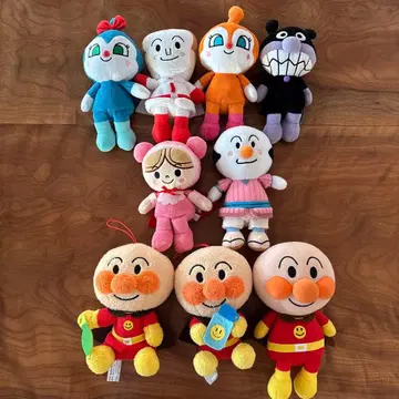 호빵맨 캐릭터 봉제 인형 세트