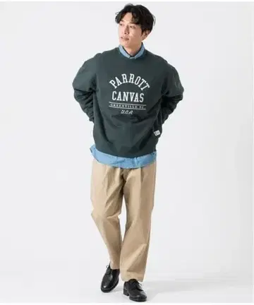 PARROTT CANVAS 로고 맨투맨