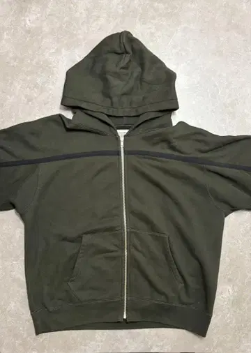 C.E cavempt TAPED CUT ZIP HEAVY HOODY