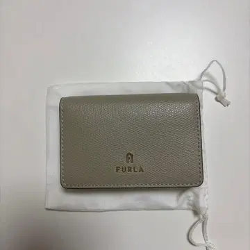 FURLA 그레이 가죽 명함지갑
