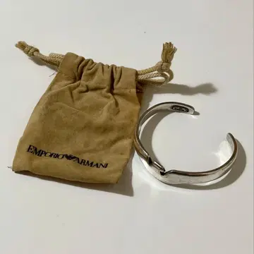 빈티지 EMPORIO ARMANI 실버 뱅글 남성용 액세서리