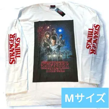 레어 Netflix 기묘한 이야기 롱T M 긴팔 공식 티셔츠