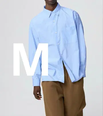 [ 완판템 ] UNIQLO:C 브로드 오버 사이즈 셔츠 61 BLUE M