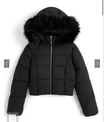 GRL 2Way 후드 부착 퍼 다운 자켓