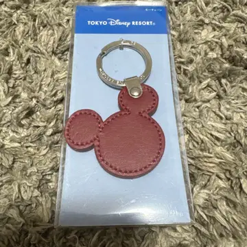 디즈니 키체인 소가죽 미키
