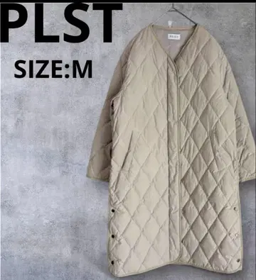 [새상품급] PLST 퀼팅 코트 플라스테 베이지 M