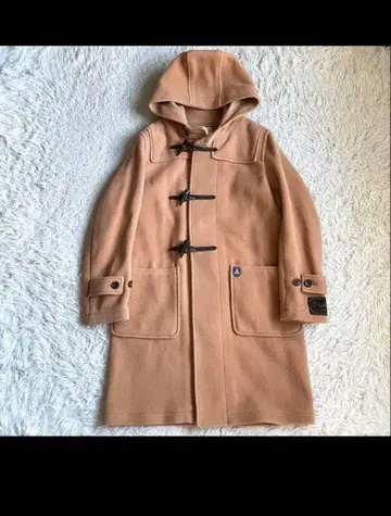 오르치발 더플 코트 롱 기장 헤링본 원단 브라운 계열