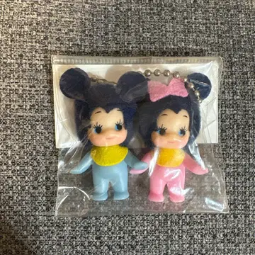 [초레어] 큐피 미키&미니 2체 세트 키링 디즈니