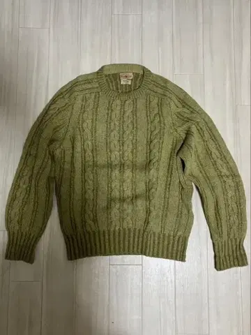 50s60s Alan Paine 셰틀랜드 울 케이블 니트 스웨터