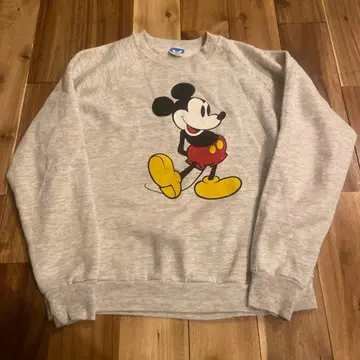 80s DISNEY 디즈니 미키마우스 맨투맨 그레이 XL