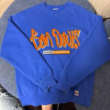 Ben Davis 맨투맨 파란색 로고