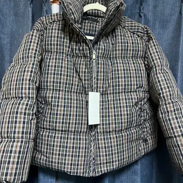 ZARA 완판템 체크 무늬 퀼팅 아노락 택 포함 미사용 새상품 M