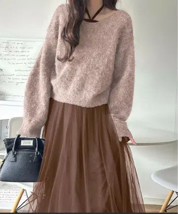 [ classicalelf ] 멀티웨이 니트 x 튤 원피스 세트