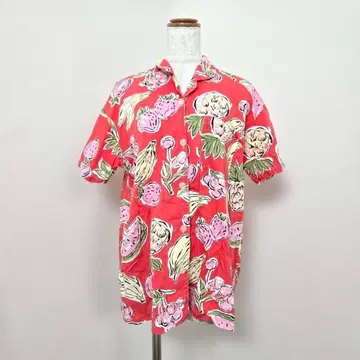 SUNDAY ROSS 후르츠 패턴 반팔 파자마 셔츠 면 ( M ) 룸웨어