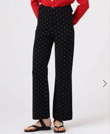 caban 코튼 캐시미어 도트 자카드 팬츠