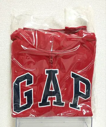 GAP 로고 집업 후드티 빨간색 160cm xxl