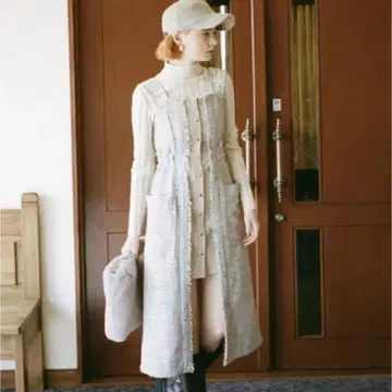 [새상품급] REDYAZEL 트위드 배색 점프 스커트 S