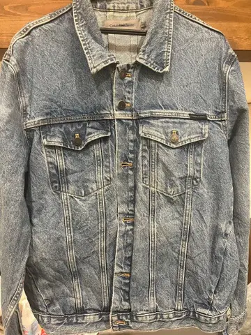 Calvin Klein 데님 자켓 라이트 블루