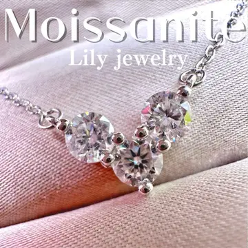 모이사나이트 4mm 목걸이 0.3ct 인기 심플 S925 플라티나