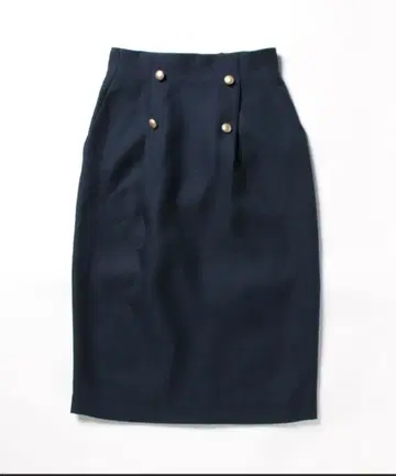 네이비 트위드 라이크 아이라인 스커트 사이즈 40