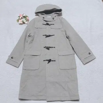 [ 테치치테라스 ] 더플 코트 후디 그레이 프리 사이즈